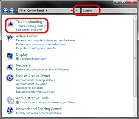 Troubleshoot Network or Internet Problems in Windows 7