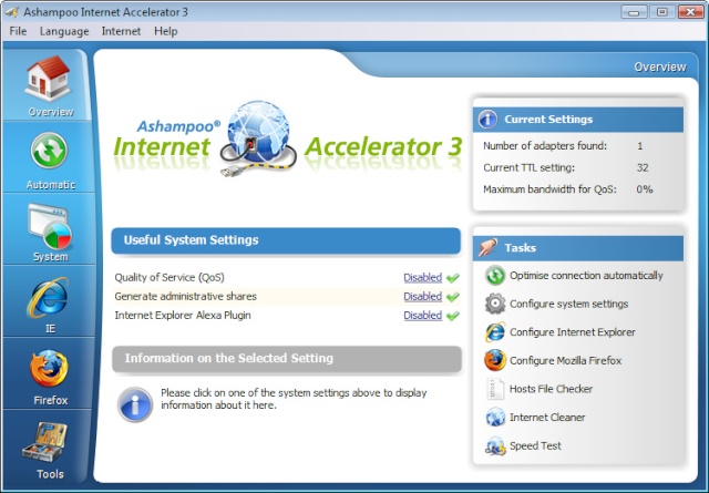   Ashampoo Internet Accelerator  
