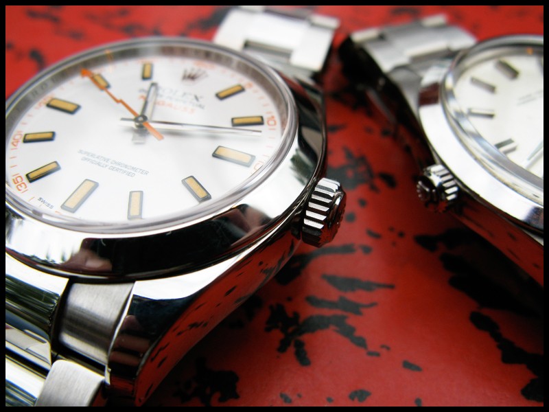 Rolex discount milgauss blanche